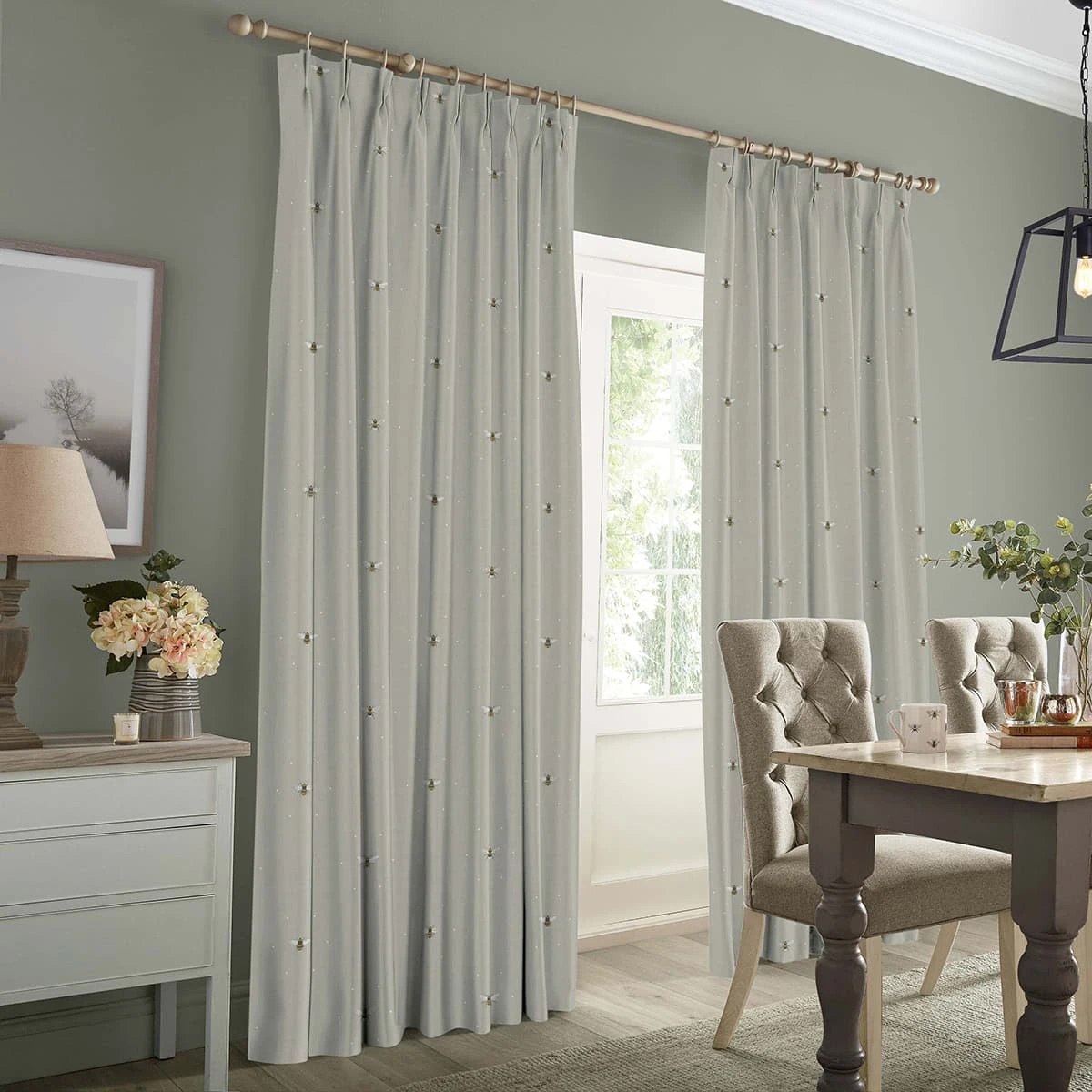 Bees Soft Linen Made To Measure Curtains 5 Bees Soft Linen Made To Measure Curtains - Image 3