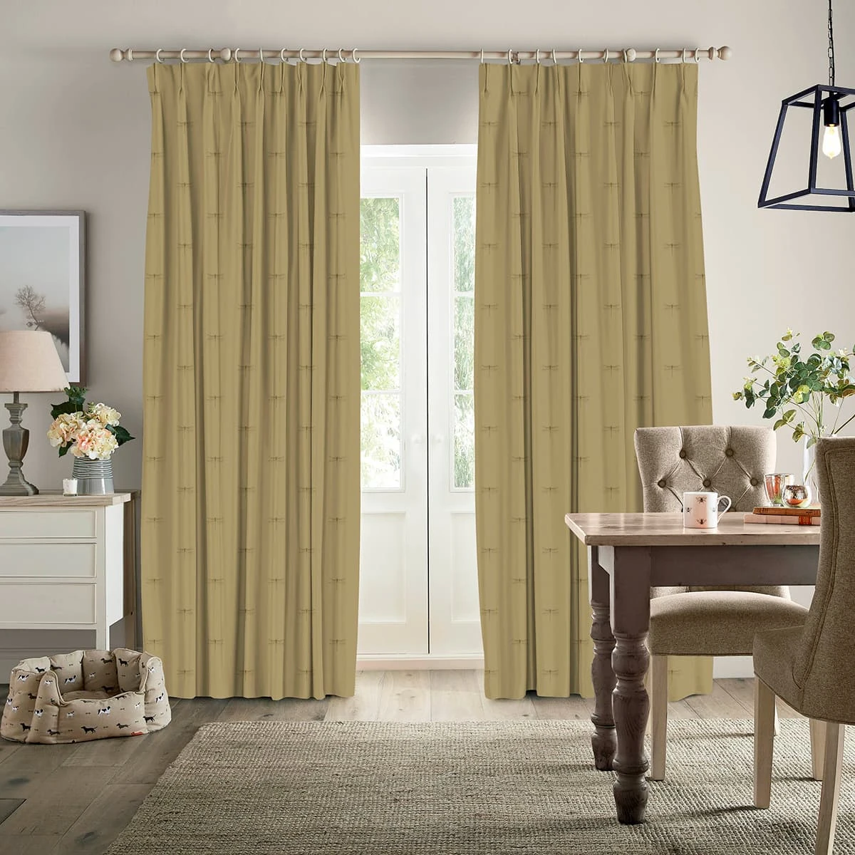Dragonfly Ochre Made To Measure Curtains 3 Dragonfly Ochre Made To Measure Curtains