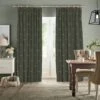 Foxes Forest Green Made To Measure Curtains -Sophie Allport crt63fgm2m foxes forest green made to measure curtains cameo high res square