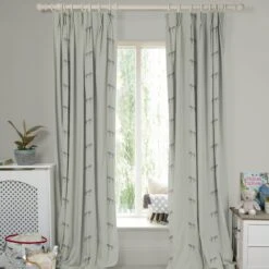 Zebra Sage Grey Made To Measure Curtains