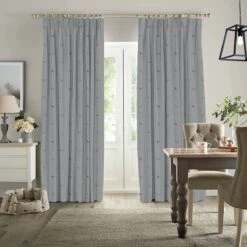Chicken Pale Sage Blue Made To Measure Curtains