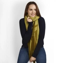 Bees Statement Scarf -Sophie Allport css3601 bees cosy scarf modelled cut out high res square