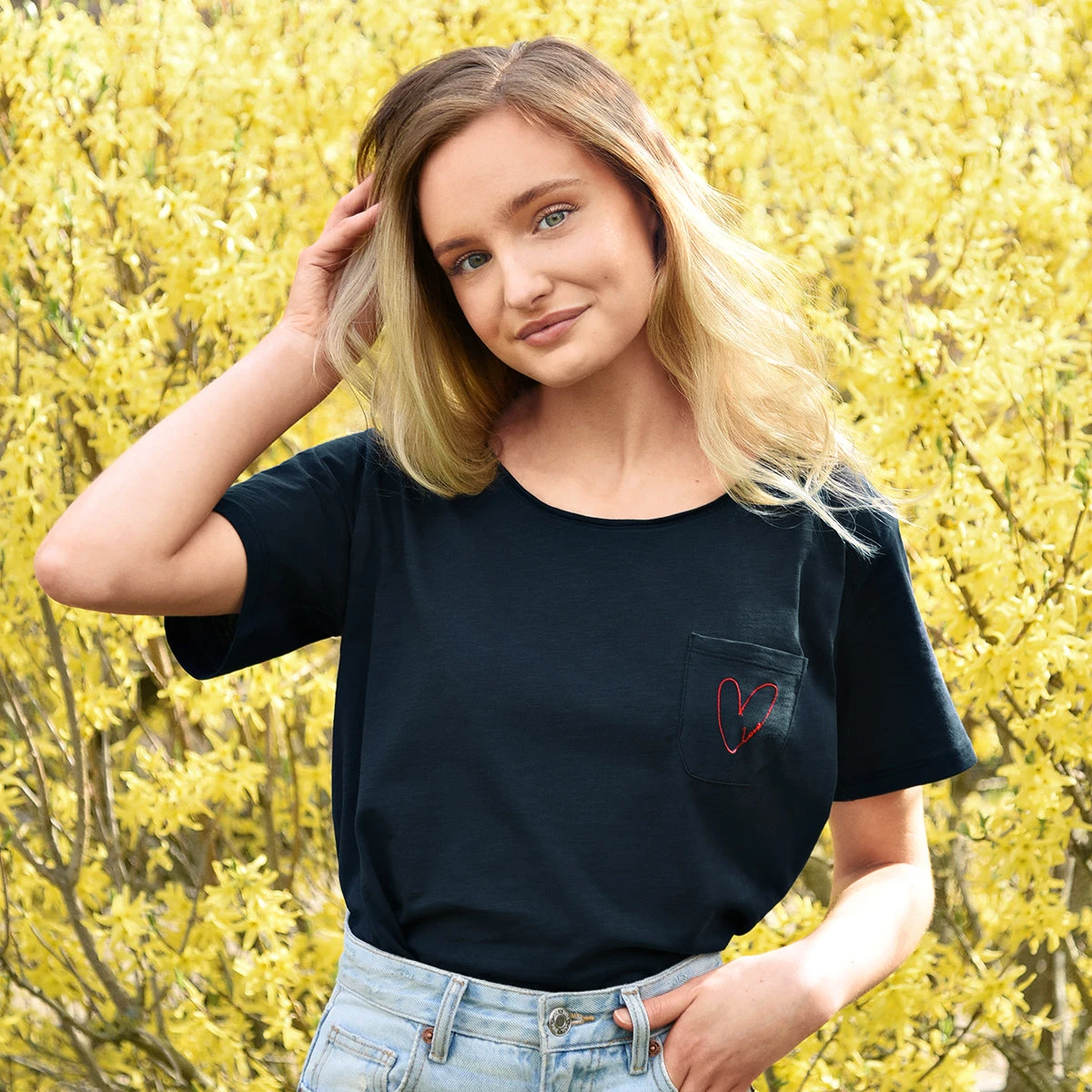 Hearts Ladies T-Shirt 4 Hearts Ladies T-Shirt - Image 2