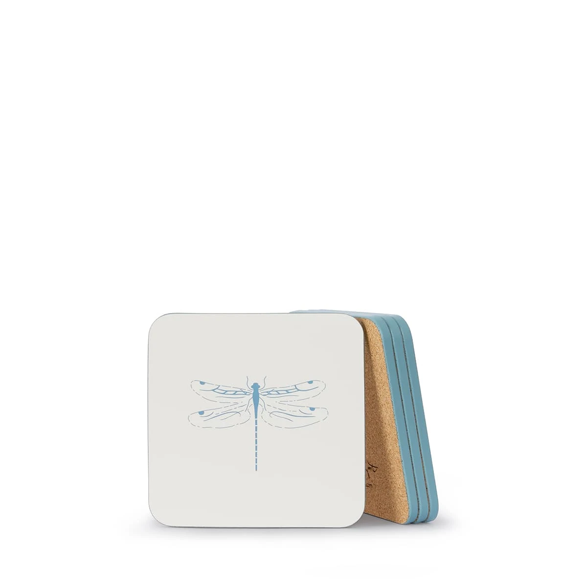 Dragonfly White Coasters (Set Of 4) 5 Dragonfly White Coasters (Set Of 4) - Image 3