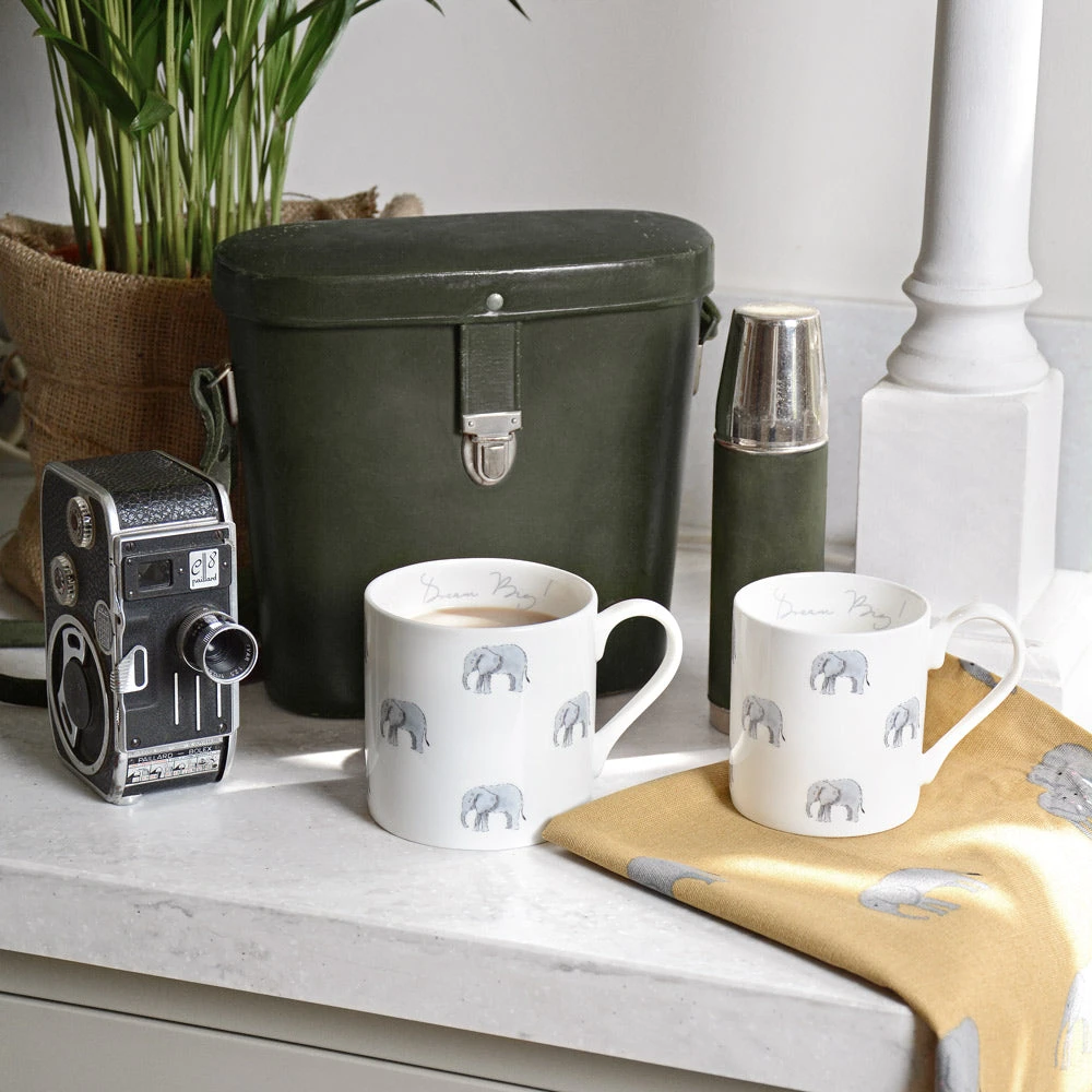 Elephant Tea Towel (Set Of 2) 4 Elephant Tea Towel (Set Of 2) - Image 2