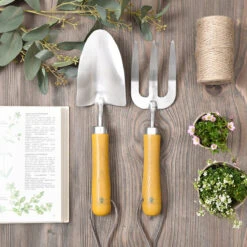 Bees Garden Tool Set -Sophie Allport ga36480 bees garden tool set flat lay lifestyle high res square