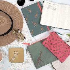 Giraffe A5 Fabric Notebook 8 Giraffe A5 Fabric Notebook -Sophie Allport giraffe zsl bags and accessories flat lay lifestyle high res square 13b4806a 250a 4658 83e4 150ef339c3d2