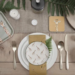 Giraffe Napkins (Set Of 4) 13 Giraffe Napkins (Set Of 4) -Sophie Allport giraffe zsl table setting lifestyle high res square 14f11040 4f9d 46a1 af39 a200899b9c63