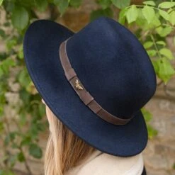 Bees Felt Fedora Hat -Sophie Allport hff3601 bees hat fedora lifestyle high res square
