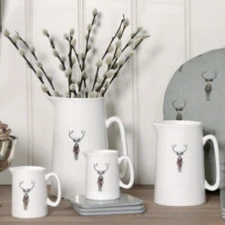 Highland Stag Jug 14 Highland Stag Jug -Sophie Allport highland stag collection cropped lifestyle high res 2 web image square