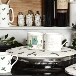 Holly & Berry Circular Hob Cover -Sophie Allport holly collection lifestyle crop high res square 9 2a8cec37 ba59 4cf3 84a6 7e74d91186fc