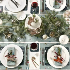Home For Christmas Table Runner -Sophie Allport home for christmas table setting collection lifestyle high res square 42ecc14c f003 4cab 8a06 76664619c773