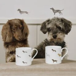 Fetch Mug -Sophie Allport im7203 im4603 fetch and dachshund hot dogs large mug lifestyle high res square