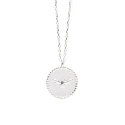 Bees Sterling Silver Pendant Necklace