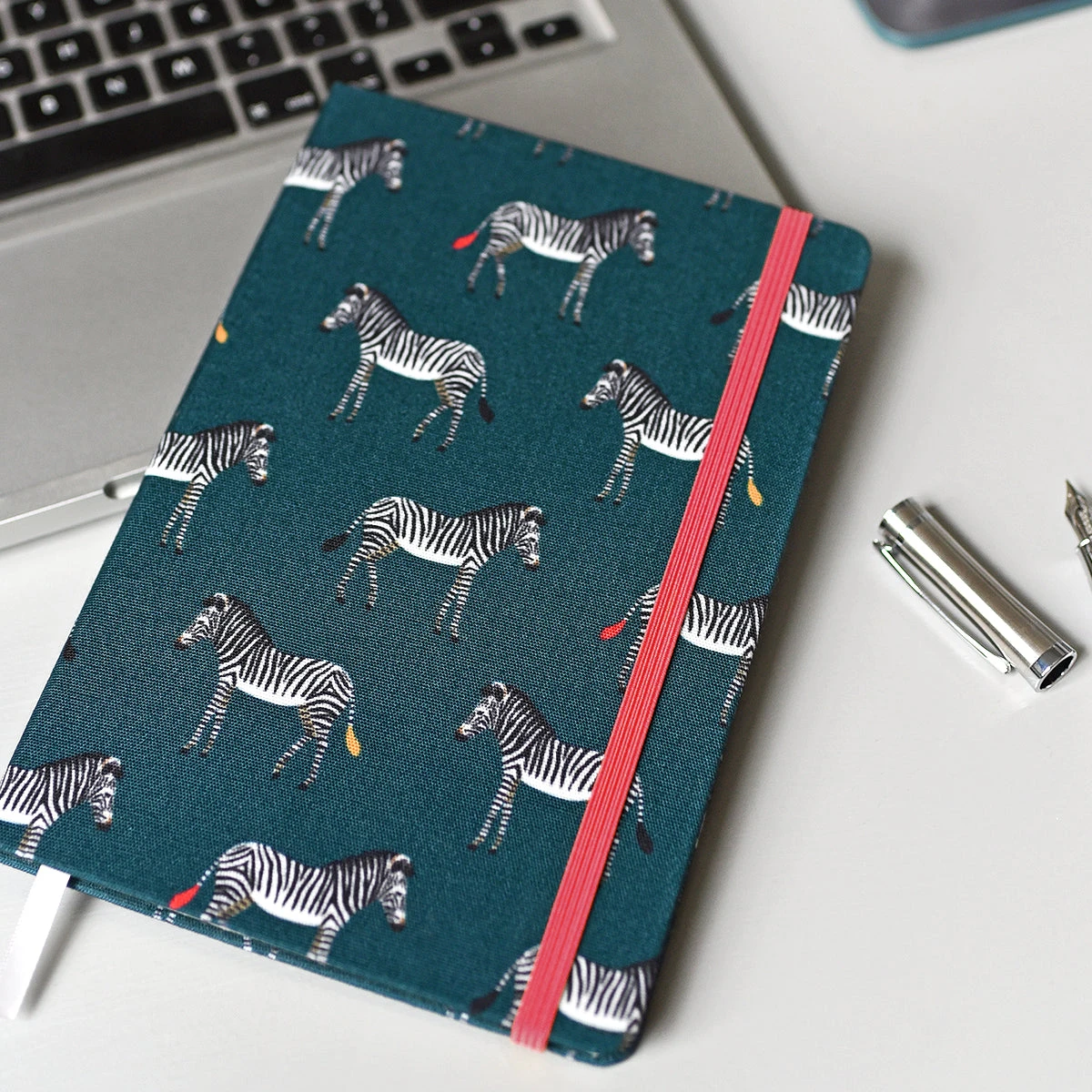 Zebra A5 Fabric Notebook 4 Zebra A5 Fabric Notebook - Image 2