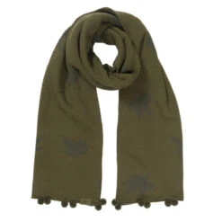 Hedgehogs Knitted Scarf -Sophie Allport kab83s hedgehog knitted scarf acrylic blend cut out high res square