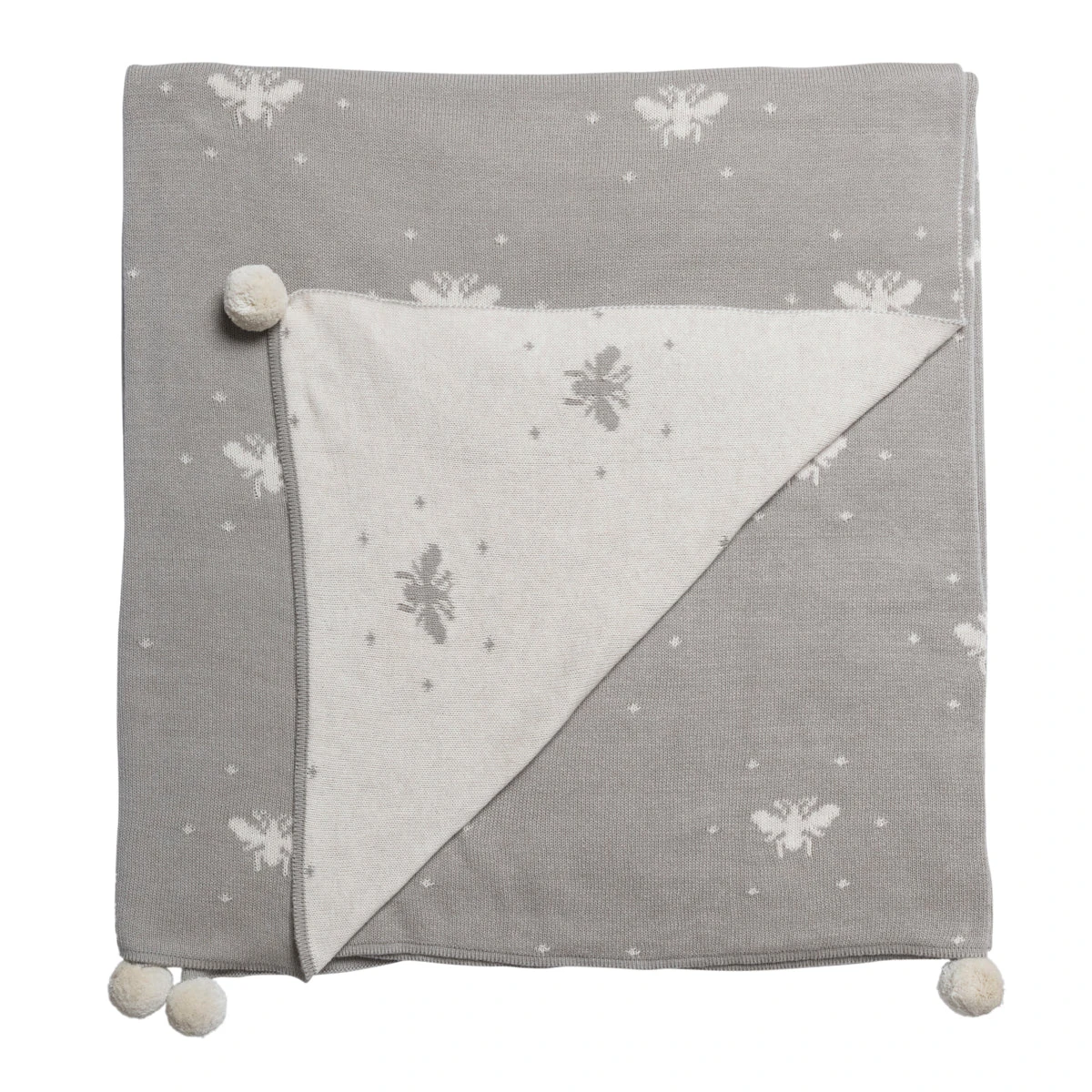 Bees Knitted Throw 3 Bees Knitted Throw