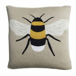 Bees Knitted Cushion