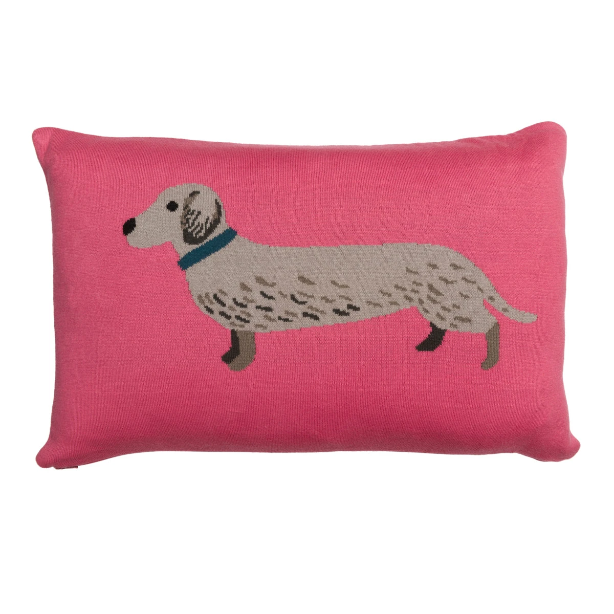 Dachshund Knitted Cushion 3 Dachshund Knitted Cushion