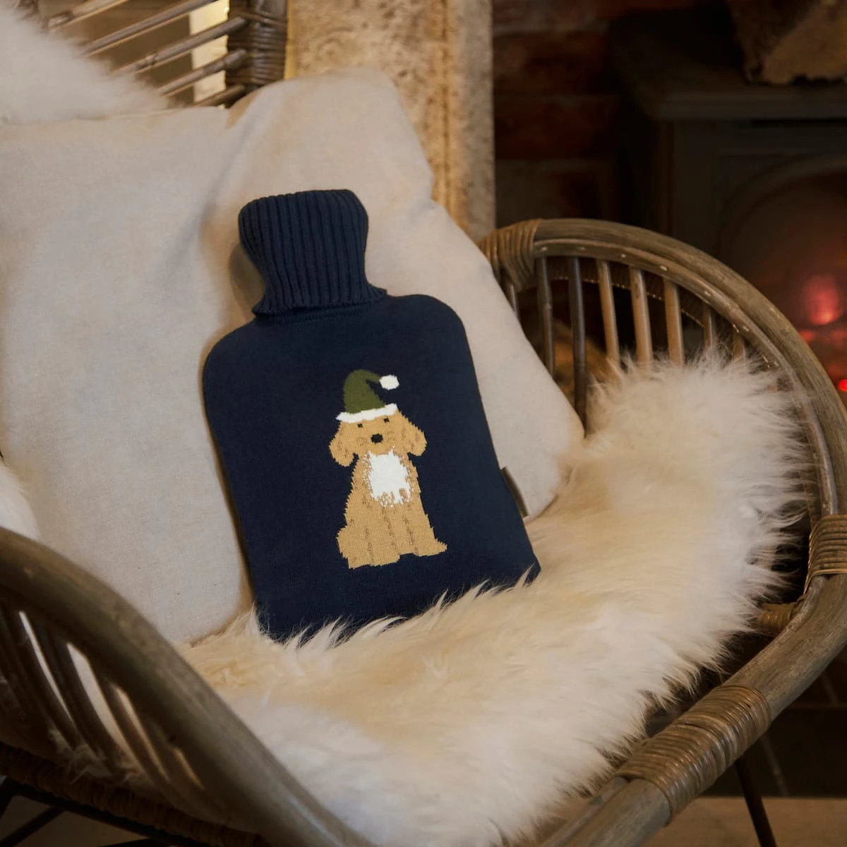 Christmas Dogs Hot Water Bottle 4 Christmas Dogs Hot Water Bottle - Image 2