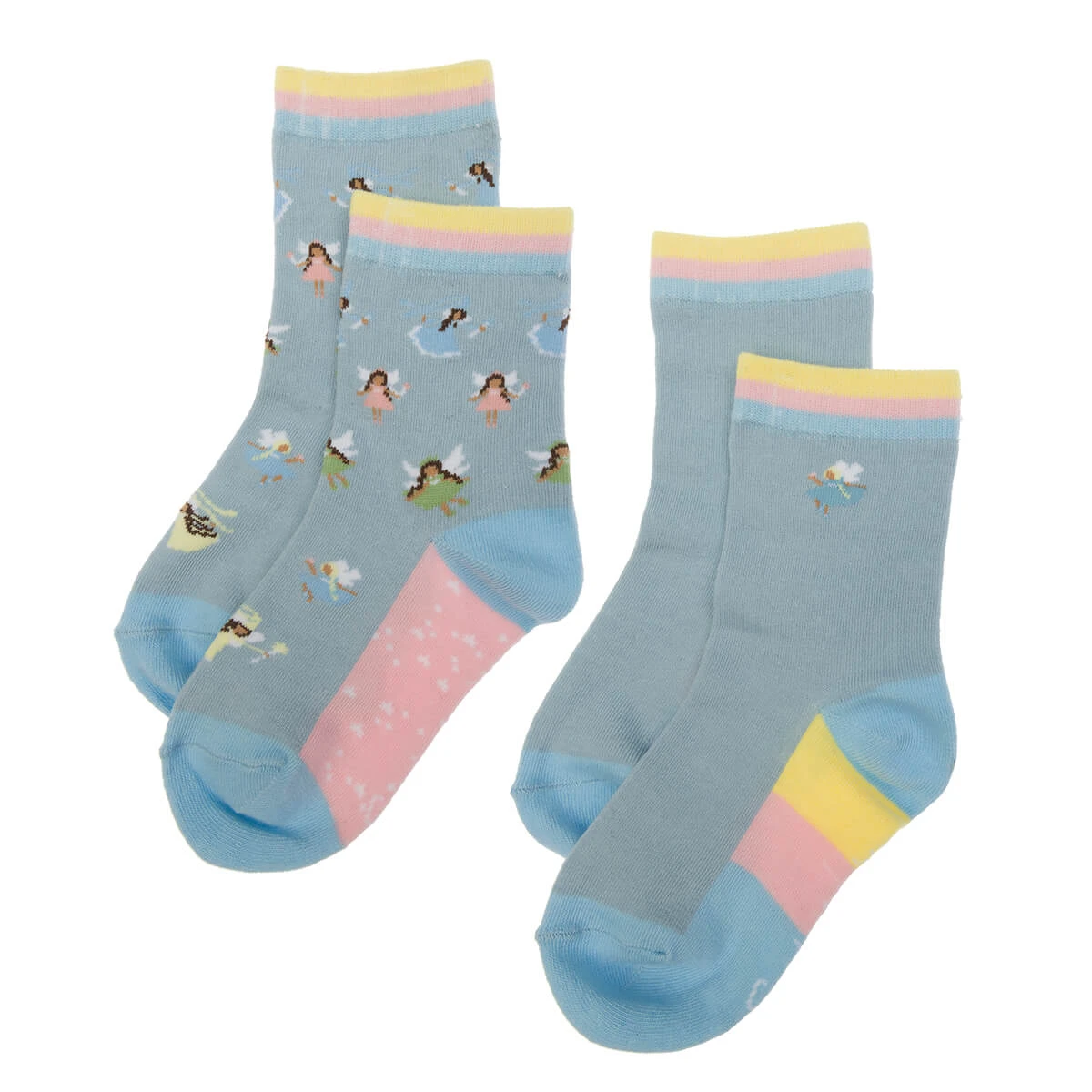 Princess Fairies Kids Socks (Set Of 2) 3 Princess Fairies Kids Socks (Set Of 2)