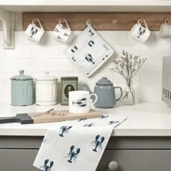Lobster Tea Towel -Sophie Allport lobster kitchen collection lifestyle high res square 4bb17f26 33bc 4e4e 8dfa a52c6bcf2104