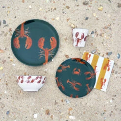 Lobster Melamine Beaker -Sophie Allport lobster melamine collection lifestyle high res square