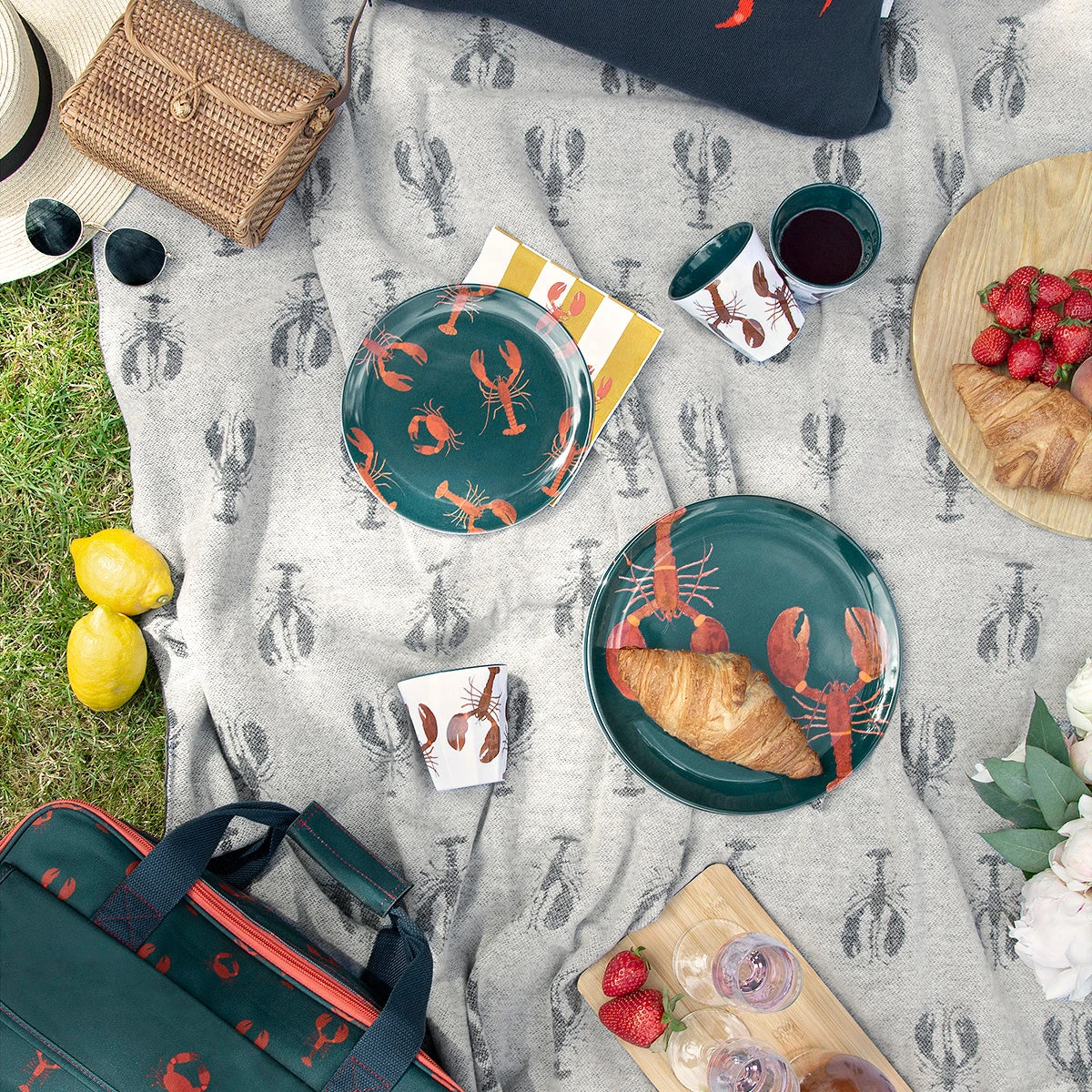 Lobster Melamine Side Plate 6 Lobster Melamine Side Plate - Image 4