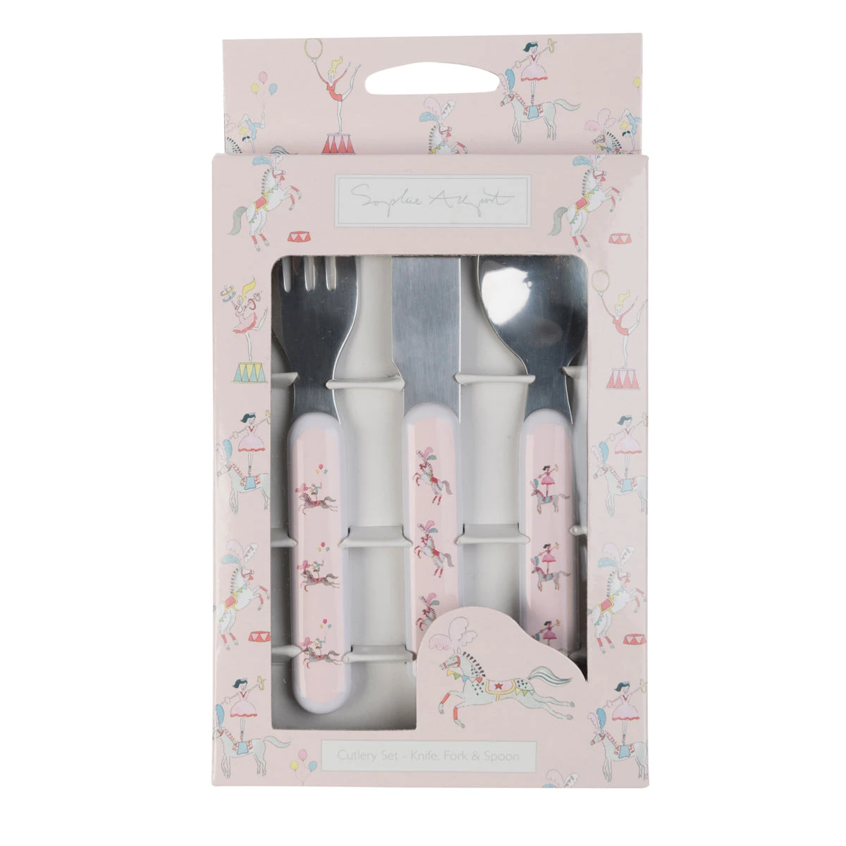 Fairground Ponies Childrens Melamine Cutlery Set 4 Fairground Ponies Childrens Melamine Cutlery Set - Image 2