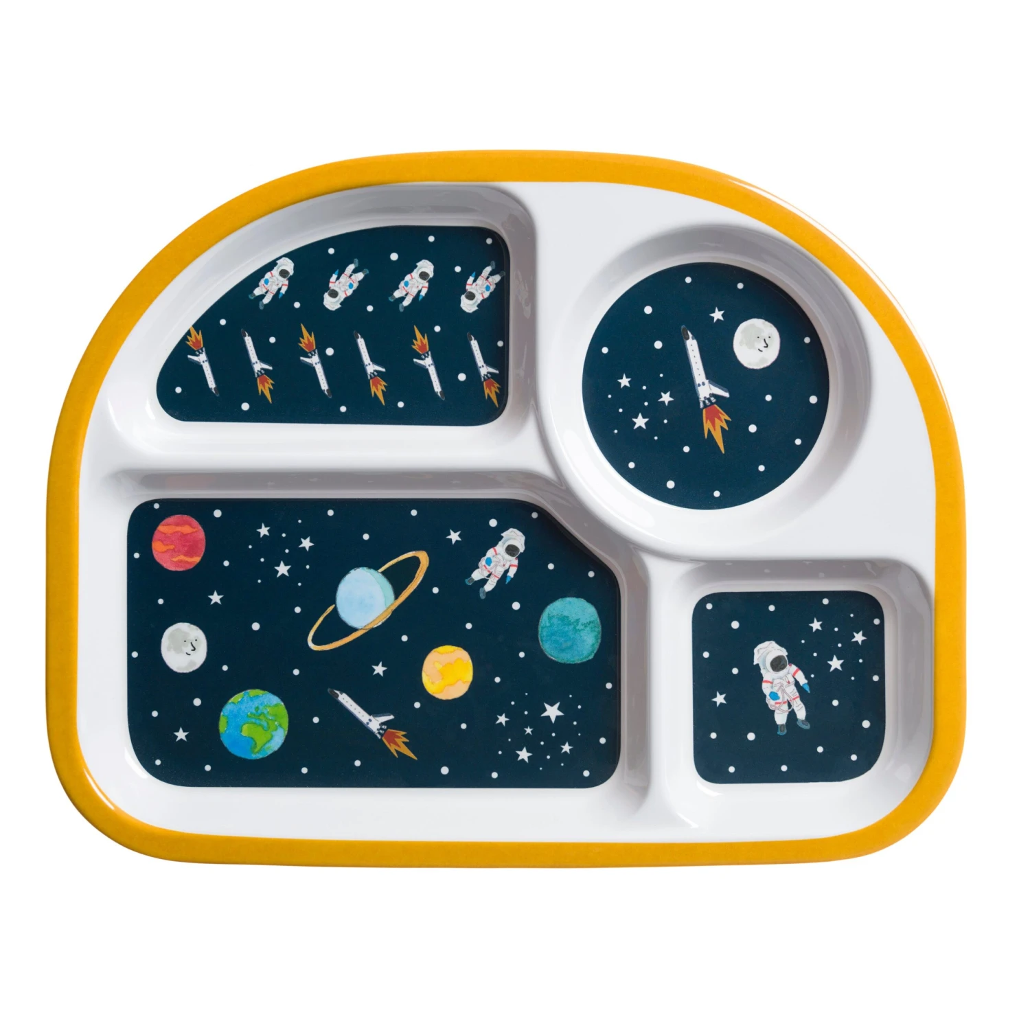 Space Childrens Melamine Divider Plate 4 Space Childrens Melamine Divider Plate - Image 2