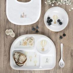 Bears & Balloons Childrens Baby Spoon -Sophie Allport mdp7927 mbl79142 mbs7914 all79500b bears and balloons melamine divider plate bowl spoon and baby bib lifestyle high res square 070c4b5e 97ac 48cb be9f bc16f0ab79b5