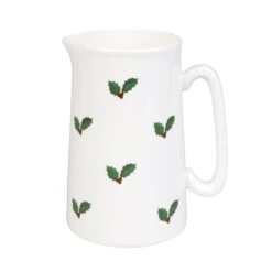 Holly & Berry Jug -Sophie Allport mj5002 christmas holly and berry jug medium cut out web 4 f031e522 d919 495d 9990 6809369655b4