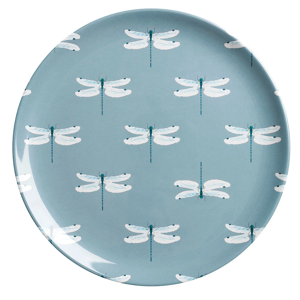 Dragonfly Melamine Dinner Plate 3 Dragonfly Melamine Dinner Plate
