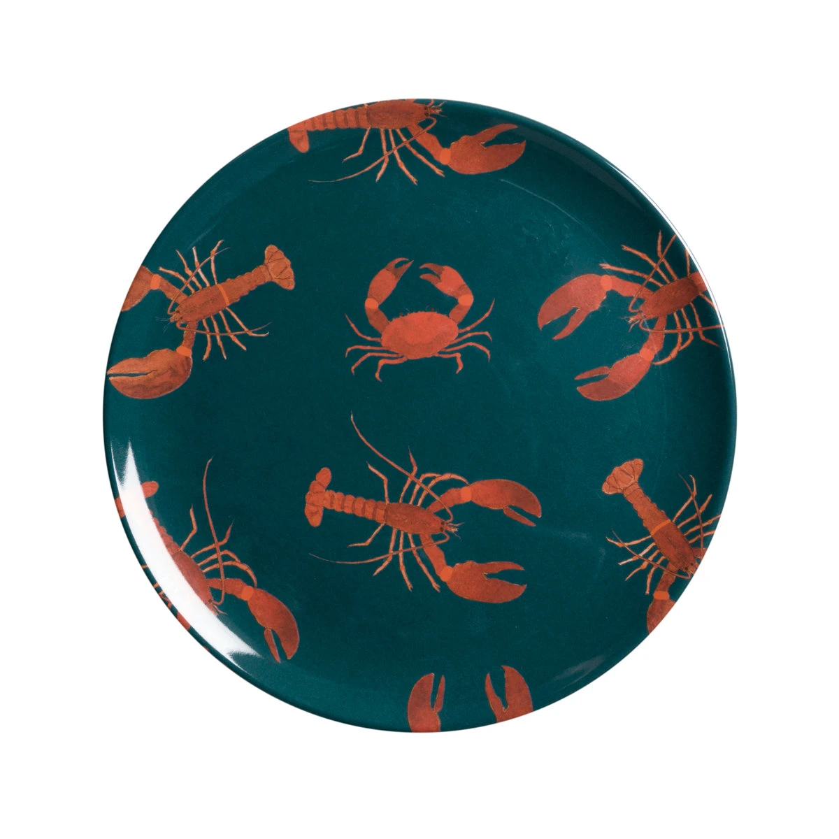 Lobster Melamine Side Plate 3 Lobster Melamine Side Plate