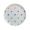 Hearts Melamine Side Plate -Sophie Allport mpl8108 hearts multicoloured melamine side plate cut out high res square