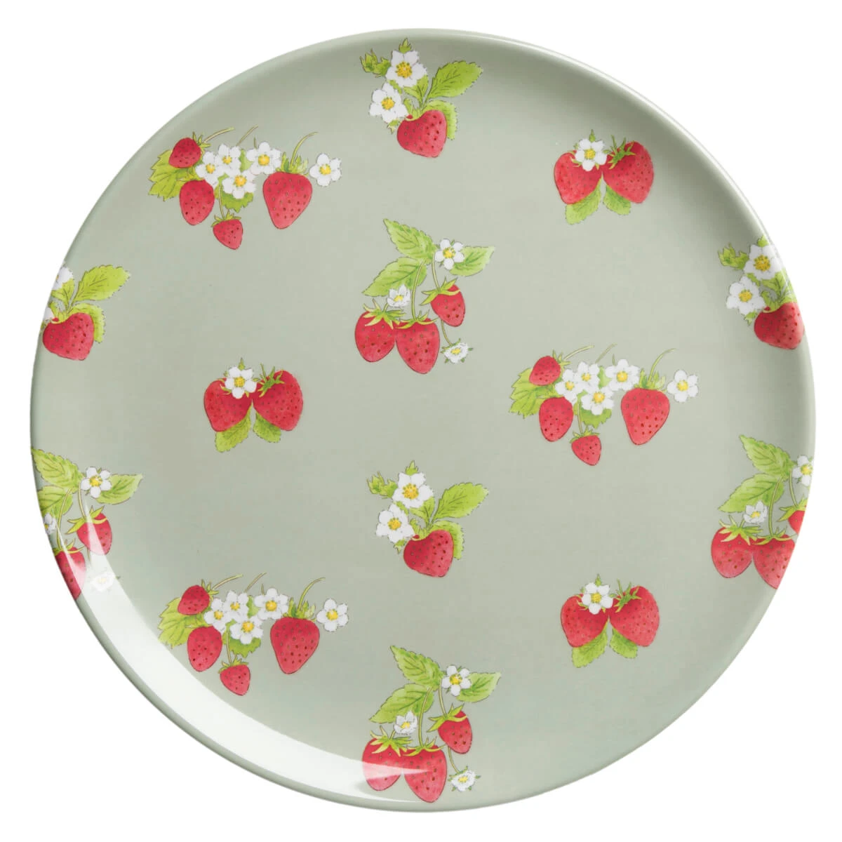 Strawberries Melamine Dinner Plate 3 Strawberries Melamine Dinner Plate