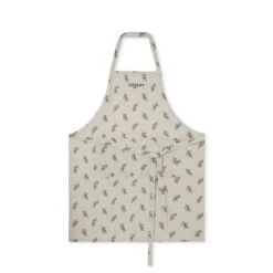 Olive Linen Adult Apron -Sophie Allport olive branch adult apron cutout personalised lin107250 ss23 square