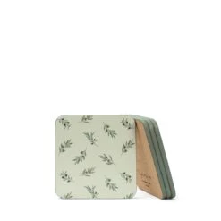Olive Coasters (Set Of 4) -Sophie Allport olive branch coasters cutout coc10701 ss23 high res square