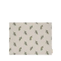 Olive Linen Placemat (Set Of 2) -Sophie Allport olive branch fabric placemat cutout lin107820 ss23 high res square