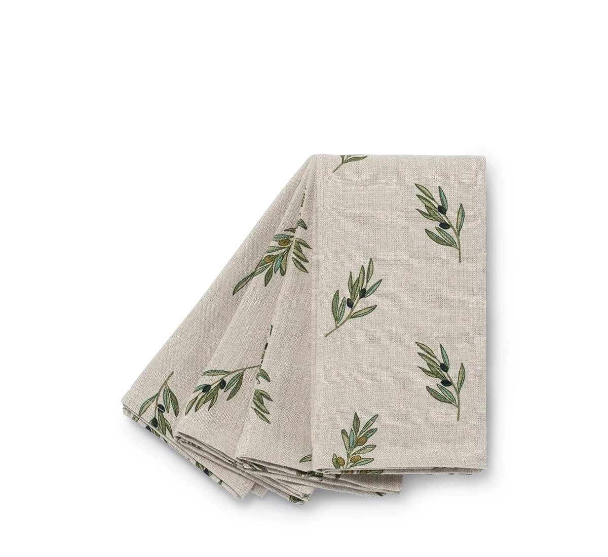 Olive Linen Napkins (Set Of 4) 10 Olive Linen Napkins (Set Of 4) - Image 8