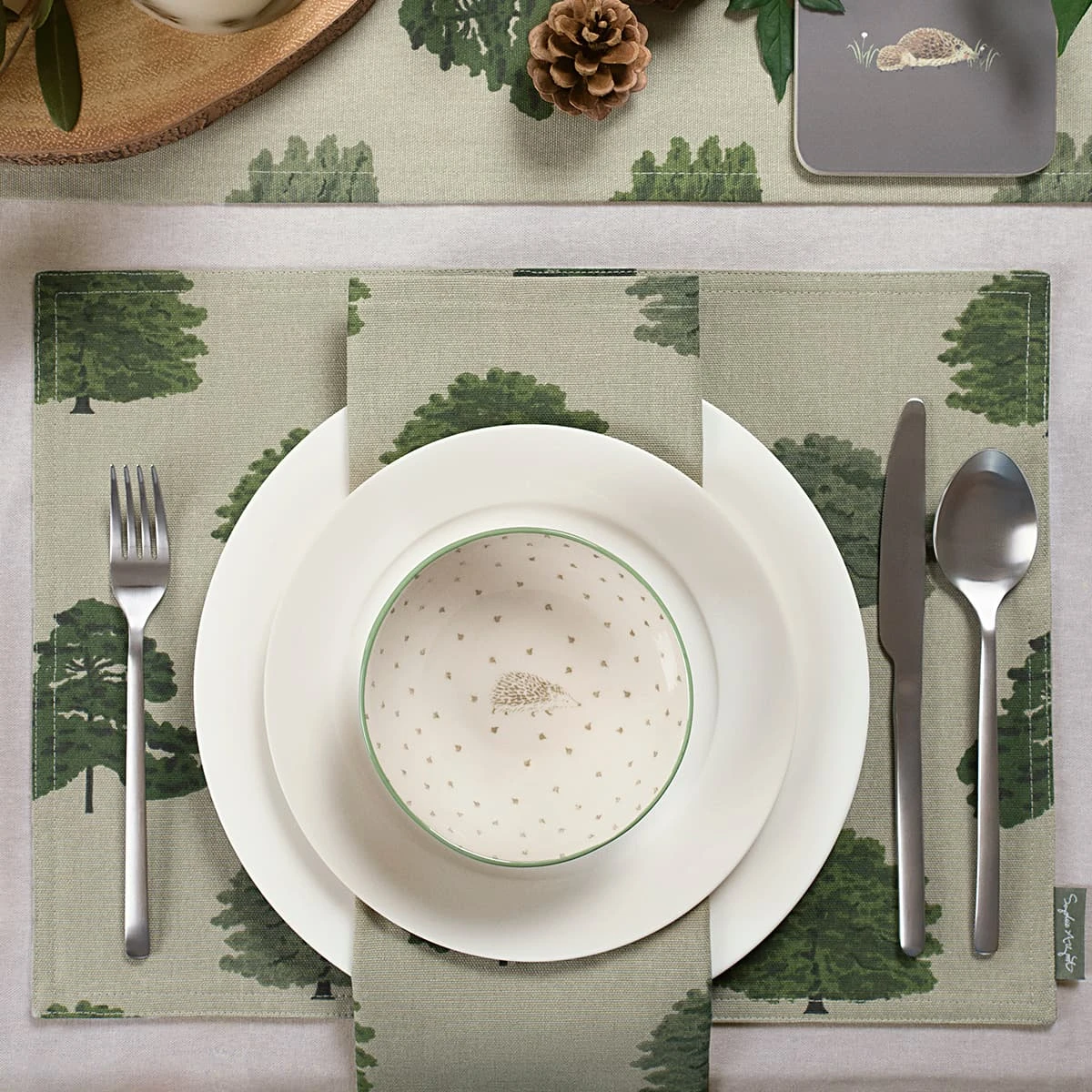 Trees Fabric Placemat 4 Trees Fabric Placemat - Image 2