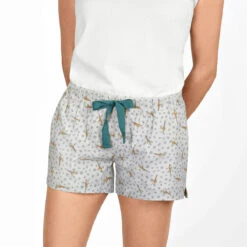 Giraffe Ladies Pyjama Shorts 10 Giraffe Ladies Pyjama Shorts -Sophie Allport pbpc77m giraffe zsl ladies pyjama shorts medium modelled cut out high res square