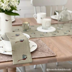 Pheasant Table Runner -Sophie Allport pheasant collection influencer ALL19300 4960c65e 41ef 4a7b bf9a bcf1c09f40d5