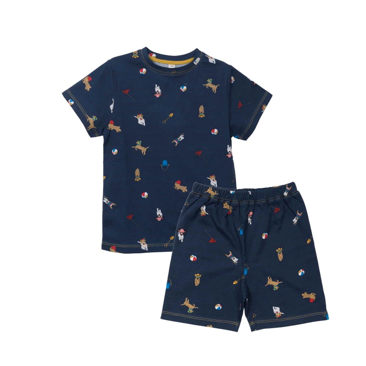 Running Dogs Kids Pyjama Shorts Set 4 Running Dogs Kids Pyjama Shorts Set - Image 2