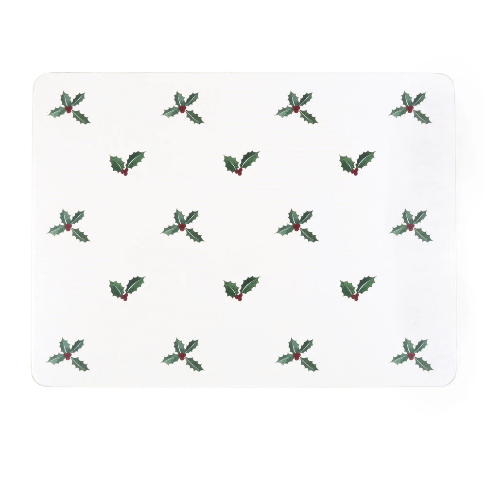 Holly & Berry Placemats (Set Of 4) 3 Holly & Berry Placemats (Set Of 4)