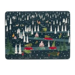 Home For Christmas Placemats (Set Of 4)