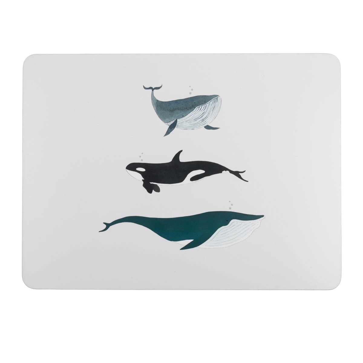 Whales Placemats (Set Of 4) 3 Whales Placemats (Set Of 4)