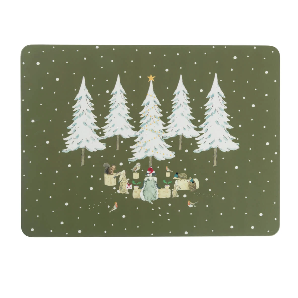 Festive Forest Placemats (Set Of 4) 3 Festive Forest Placemats (Set Of 4)
