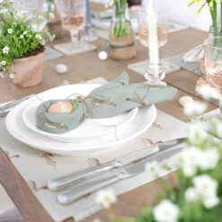 Hare Fabric Placemat 11 Hare Fabric Placemat -Sophie Allport pmcha01 cocha01 all25300 all95820 all95300 hares and boxing hares table setting lifestyle high res square 15e35e8b f1fd 41d7 8ef6 6432b9e62443