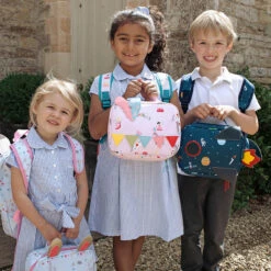 Space Lunch Bag -Sophie Allport poly23590s poly73590s poly62590s woodland party fairground ponies and space lunch bags lifestyle high res square